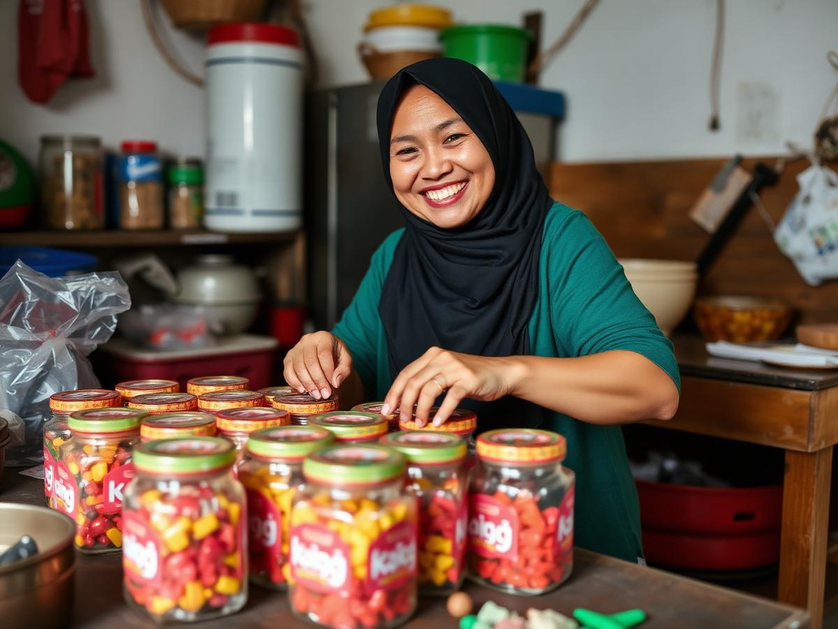 Ibu pemilik UMKM Wiet Calling di Bandung